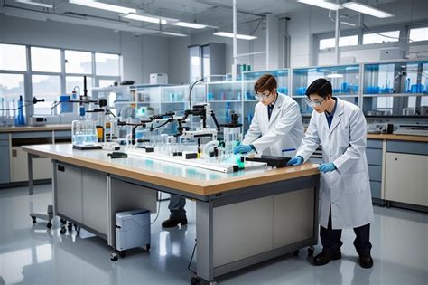 Board in a science laboratory for research equipment advertisements ...