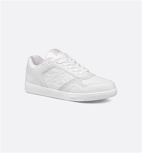 B27 Uptown Low-Top Sneaker White and Dior Gray Grained Calfskin with ...