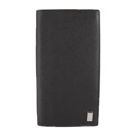 Alfred Dunhill Dunhill Yen Wallet 6 cc sidecar bi-fold wallet FP1000E leather dark brown long ...
