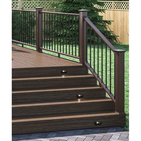 Deckorators Grab and Go 6-ft x 36-in Brown Composite Deck Stair Rail ...