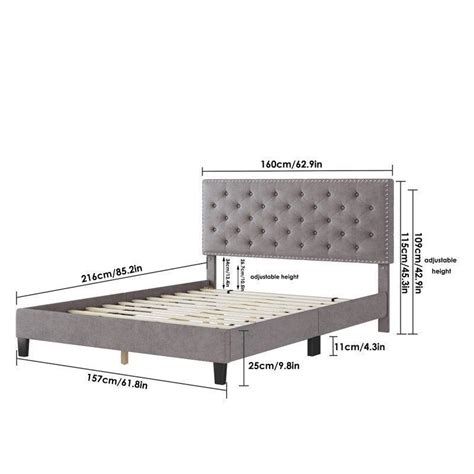 Buy Modern Upholstered Platform Queen Size | WoodenTwist
