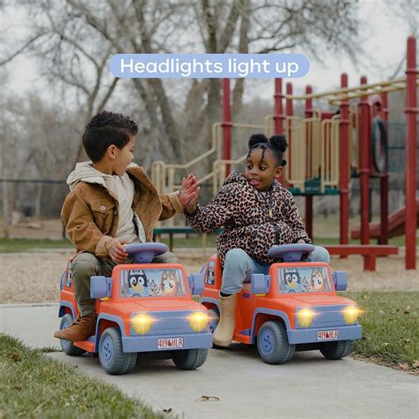 VOYAGER Bluey 6V Ride On Car for Toddlers - Interactive India | Ubuy