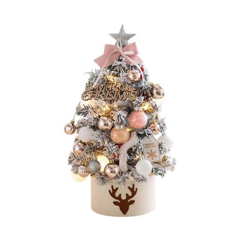 Mini Christmas Tree Set with Balls and Tree Ornaments for Ready Set Up ...