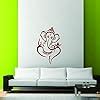 Decor Villa Vinyl Self Adhesive Ganesh ji Decal Wall Sticker for Living ...