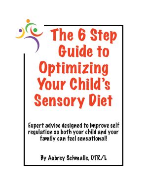 Fillable Online The Ultimate Guide to Sensory Diets - Activities ...