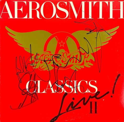 Lot Detail - Aerosmith: Group Signed "Classics" Album Cover (5 Sigs ...