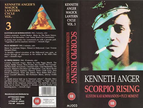 Amazon.com: Kenneth Anger Scorpio Rising : Movies & TV