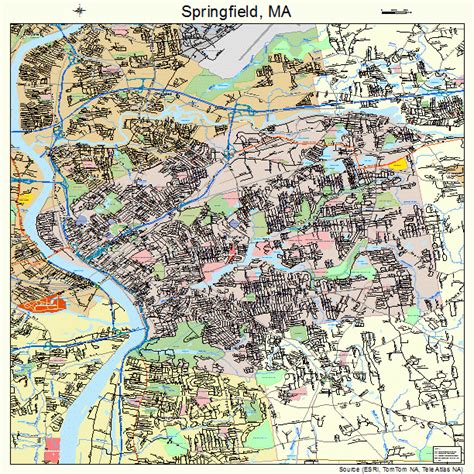 Image result for Springfield MA Map