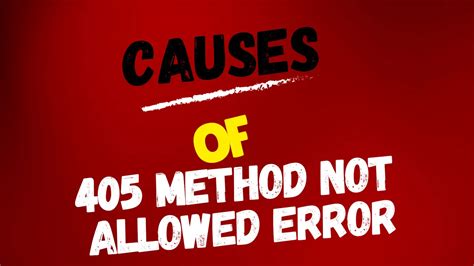Image result for How to Fix 405 Method Not Allowed in SQL