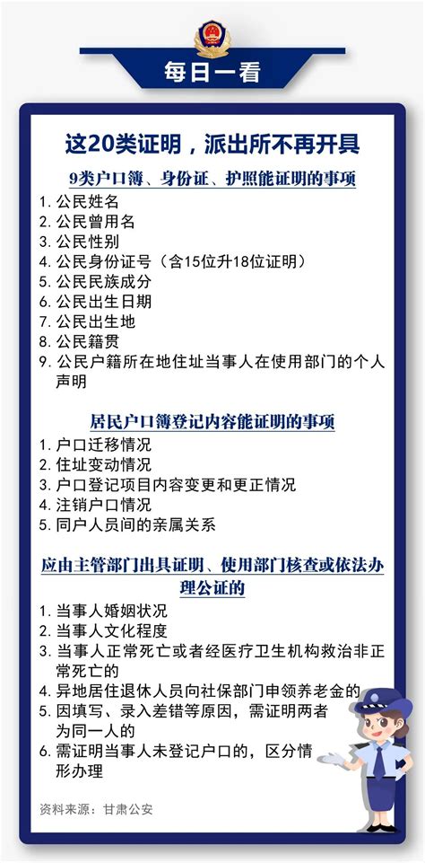 这20类证明，派出所不再开具_澎湃号·政务_澎湃新闻-The Paper