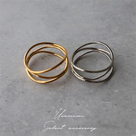 #M30 Surgical stainless many cross ring | usamimi accessory store