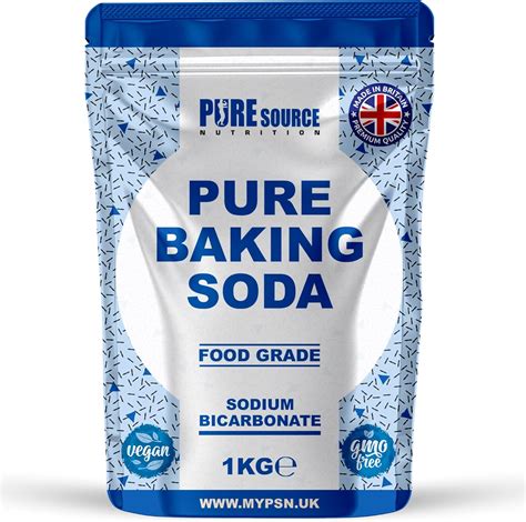 Pure Baking Soda 1KG VEGAN 100% Sodium Bicarbonate of Soda Food Grade ...