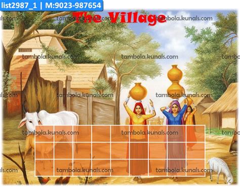Village Invitation Card Cards in Village theme