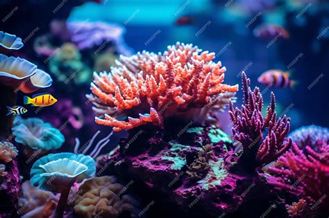 Premium Photo | Photo of Closeup of a colorful coral reef 4K Wallpaper