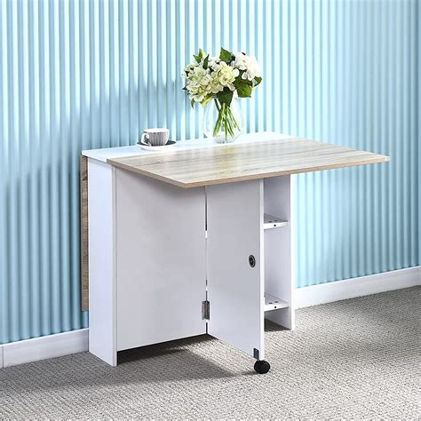 Folding Dining Table,4HOMART YVONNE&F.L.A.M. Drop Leaf Dining Kitchen ...