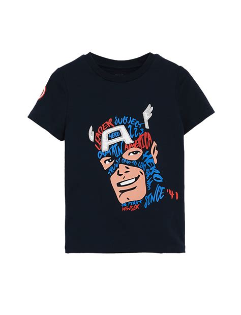 Buy Pure Cotton Captain America™ T-Shirt at Marks & Spencer
