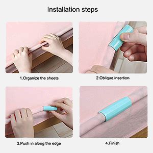 HASTHIP® 10pcs Sheet Clips Fastener Sheet Holders Keep The Bed Sheets ...