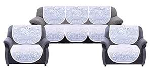 Buy Kuber Industries Floral Sofa Cover 5 Seater|Cotton Sofa cover 3 ...