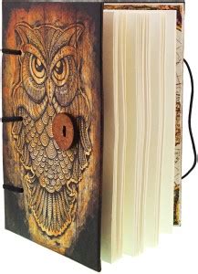 CRAFT CLUB Vintage Owl Print In Special Binding Regular Notebook ...