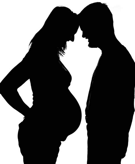 pregnant couple silhouette png - Clip Art Library