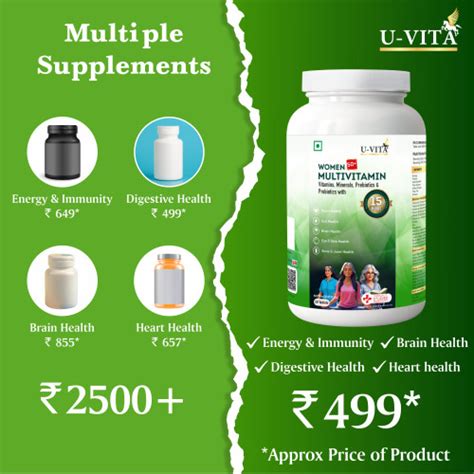 U-Vita Multivitamin Women 50 Plus 30 Tab
