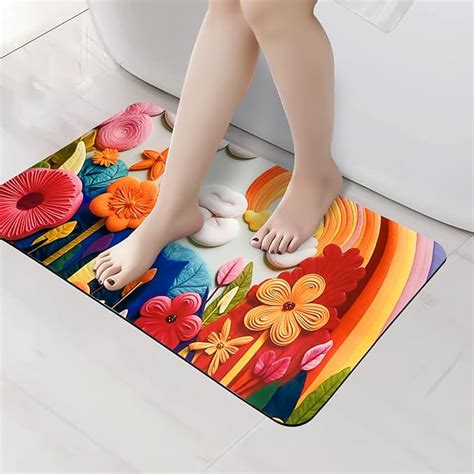 Shop Now | A Water-Absorbent, Non-Slip Design, This 40x60cm Bath Mat Is ...