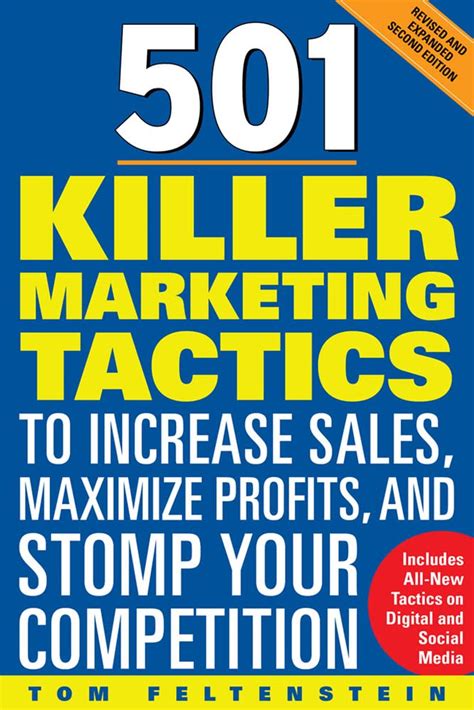 Buy 501 Killer Marketing Tactics to Increase Sales, Maximize Profits ...