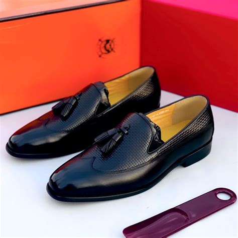 All Black Leather Loafer In Ghana | Shopwice