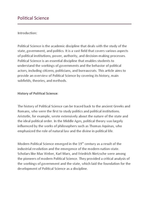 Political Science Notes 的图像结果