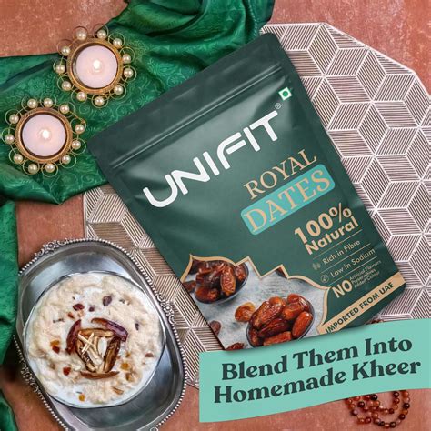 UNIFIT Royal Dates - Dietary Fibre | UAE Dates | 100% Natural | No Add ...