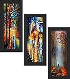 SAF Set of 3 Dancing Lady Modern Art UV Coated Home Decorative Gift ...