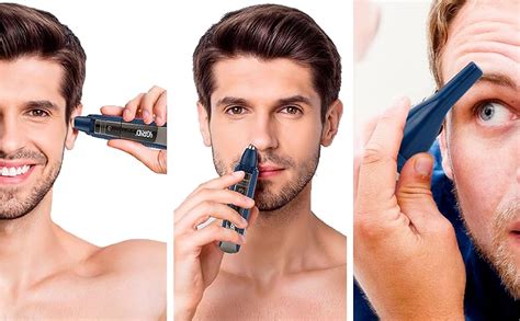 iGRiD 3 in 1 Nose, Ear, Eyebrow Hair Trimmer for Men & Women | Painless ...