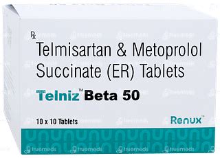 Telniz Beta 50 Tablet 10 - Uses, Side Effects, Dosage, Price | Truemeds