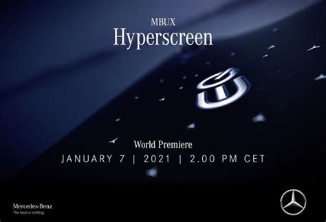 News: A New Chapter on New Year: World premiere of the MBUX Hyperscreen ...