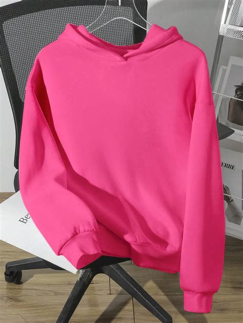 SHEIN Slayr Sudadera con capucha de manga larga gruesa y holgada de ...