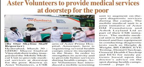 Flag-Off Ceremony for Aster Mobile Medical Unit | Aster Prime