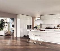 Image result for White Modern Kitchen Integrated Appliances