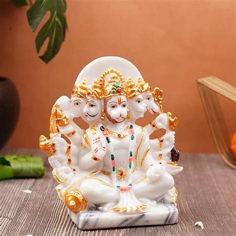 Buy Foji Traders Panchmukhi Hanuman Ji Murti | Statue for Home Decor ...