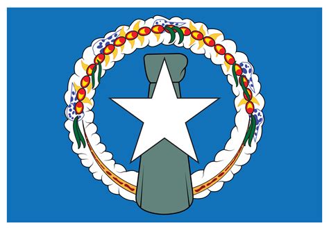 National flag of Northern Mariana Island - Flat color icon. 16591328 Vector Art at Vecteezy
