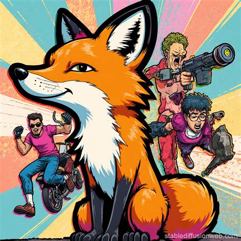 a fox seed in the middle of the image represents deception in a violent ...