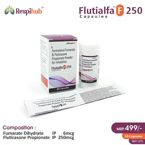 Fluticasone Propionate 250mcg + Formoterol Fumarate 6mcg Life Cap ...