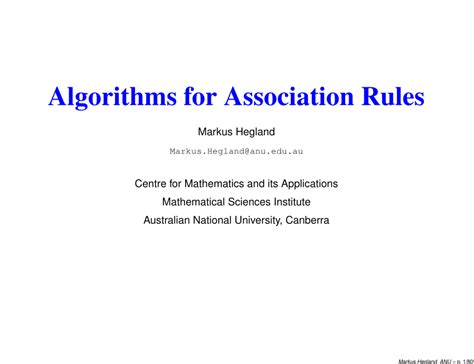 Association Rules Algorithm 的图像结果
