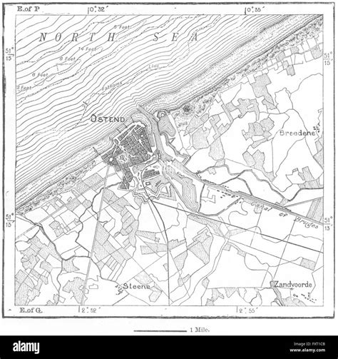 Ostend map hi-res stock photography and images - Alamy