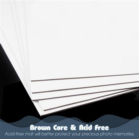 Buy Golden State Art, 25 Pack 11x14 Bright White Backing Board for ...