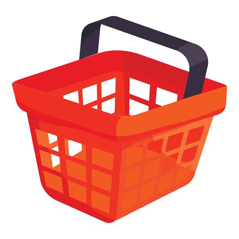 Shopping basket icon, cartoon style 14693040 Vector Art at Vecteezy