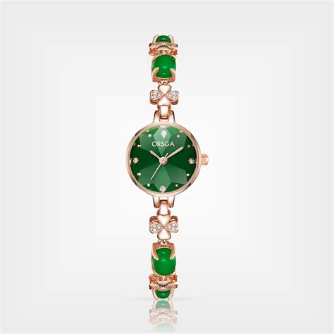 JADEIRE Round Jade Bracelet Women Watch – ORSGA