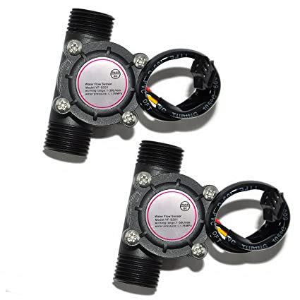 Gikfun Water Flow Hall Sensor Switch Flow Meter Flowmeter Counter 1-30L ...
