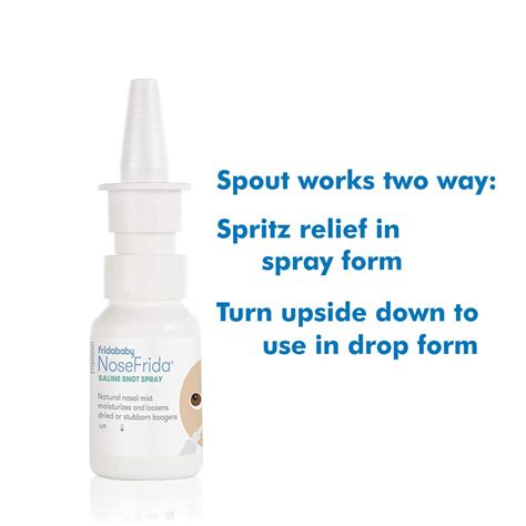 Nosefrida The Snot Sucker Saline Kit ( Nose Frida Nasal Aspirator ...