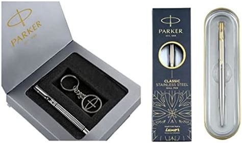 Parker Vector Roller Ball Pen with Free Key Chain Moments Classic Gold ...