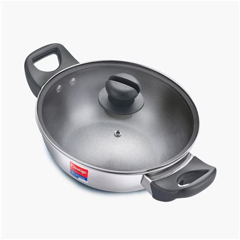 Buy PRESTIGE Platina Pop Cookware Kadai with Lid - 1.4 L from Prestige ...